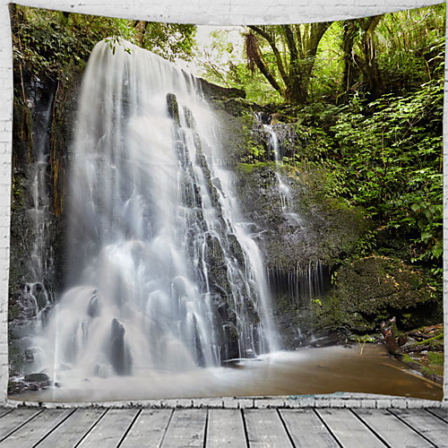 

wall tapestry art decor blanket curtain hanging home bedroom living room decoration waterfall scenery