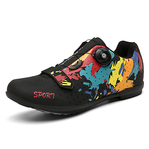 

Adults' Sneakers Road Running Shoes Bike Shoes Anti-Slip Breathable Mountain Bike MTB Road Cycling Cycling / Bike White Black Women's Men's Cycling Shoes