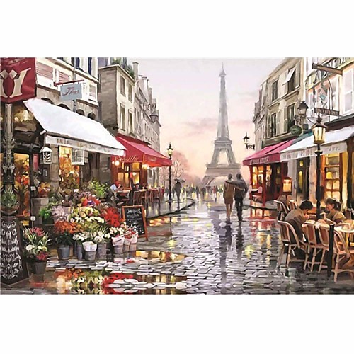 

1000 pcs Eiffel Tower Jigsaw Puzzle Adult Puzzle Jumbo Wooden Oil Painting Adults' Toy Gift