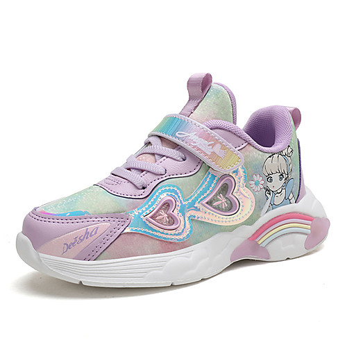 

Girls' Trainers Athletic Shoes Comfort PU Little Kids(4-7ys) Big Kids(7years ) Daily Walking Shoes Purple Pink Fall Spring