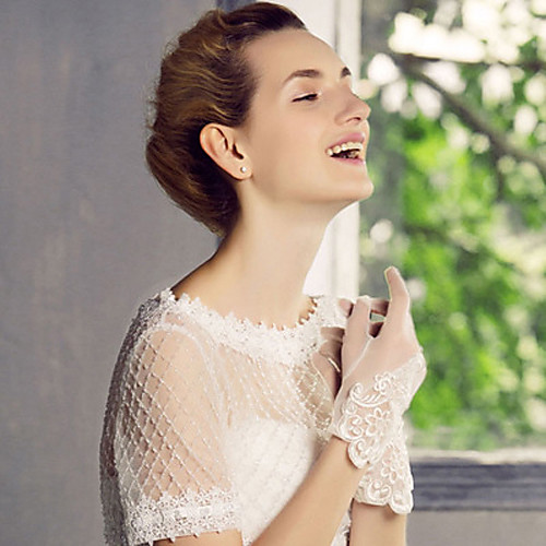 

Lace Wrist Length Glove Cute With Trim