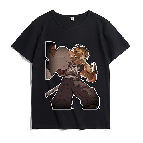 

Inspired by Demon Slayer Cosplay Cosplay Costume T-shirt Microfiber Graphic Prints Printing T-shirt For Women's / Men's