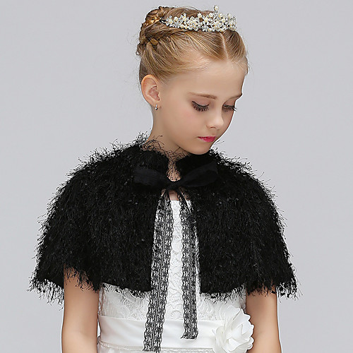 

Sleeveless Cute / Sweet Polyester / Rayon(T / R) Special Occasion / Birthday Shawl & Wrap / Kids' Wraps With Tassel / Bandage
