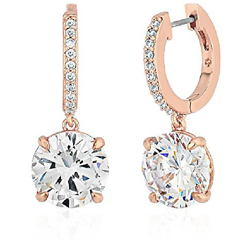 

kate spade new york Clear/Rose Gold Drop Earrings