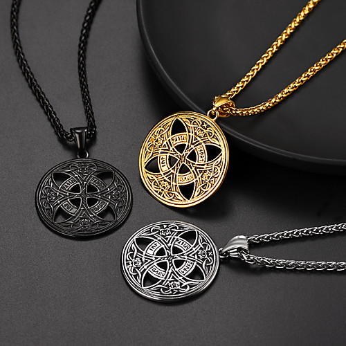 

Women's Men's Pendant Necklace Necklace Fashion Vintage Classic Stainless Steel Black Gold Silver 555 cm Necklace Jewelry For Street Gift Birthday Party Festival