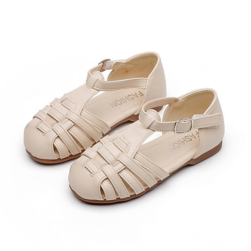 

Boys' Girls' Sandals Comfort PU Little Kids(4-7ys) Big Kids(7years ) Daily Walking Shoes White Black Brown Summer