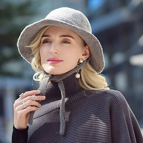 

Headwear Casual / Daily Wool / Acrylic Hats with Solid 1pc Casual / Daily Wear Headpiece