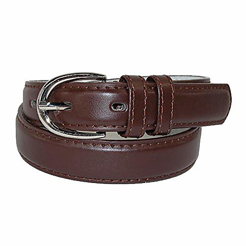 

Kid's Leather 1 inch Basic Dress Belt, Medium, Brown