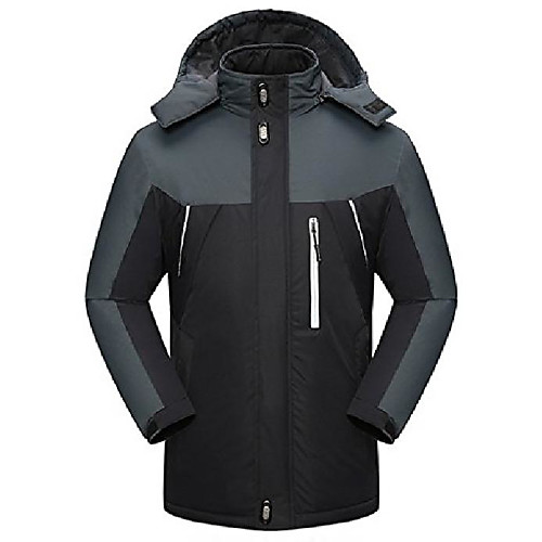 

men's winter outdoor jacket waterproof hiking fleece oversize ski jacket rain jacket black manufacturer size 6xl, uk xxl