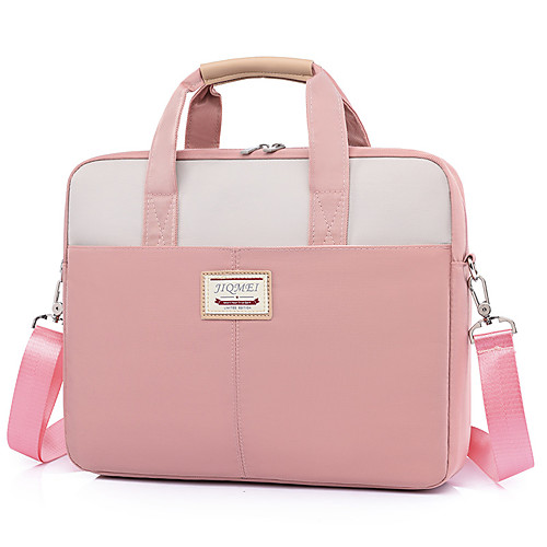

Unisex Waterproof Oxford Cloth Laptop Bag Zipper Daily Office & Career Handbags Black Pink Sky Blue Gray