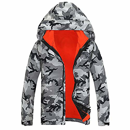 

Women's Men's Hiking 3-in-1 Jackets Ski Jacket Winter Outdoor Waterproof Lightweight Windproof Breathable Winter Jacket Top Fishing Climbing Camping / Hiking / Caving Yellow camouflage Green