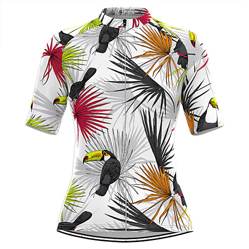 

Women's Short Sleeve Cycling Jersey White Bird Bike Top Mountain Bike MTB Road Bike Cycling Breathable Quick Dry Sports Clothing Apparel / Stretchy / Athleisure