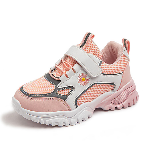

Girls' Trainers Athletic Shoes Comfort Mesh PU Little Kids(4-7ys) Big Kids(7years ) Daily Walking Shoes Black Pink Green Fall Spring