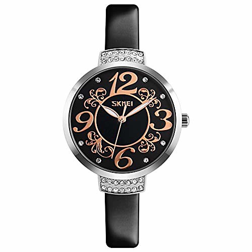 

fashion women's silver watch ultra-thin leather watches for women diamond watch with mother-of-pearl dial