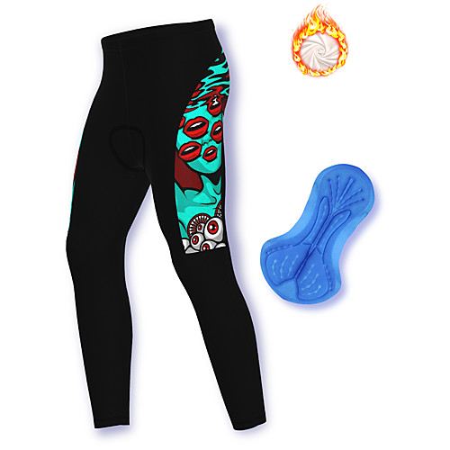

21Grams Men's Cycling Pants Winter Fleece Spandex Bike Pants / Trousers Fleece Lining Warm Sports Black Mountain Bike MTB Road Bike Cycling Clothing Apparel Bike Wear / Stretchy / Athleisure