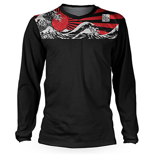 

Men's Long Sleeve Downhill Jersey Black Bike Top Mountain Bike MTB Road Bike Cycling Breathable Quick Dry Sports Clothing Apparel / Stretchy / Athletic
