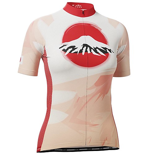 

21Grams Women's Short Sleeve Cycling Jersey Pink Bike Top Mountain Bike MTB Road Bike Cycling Breathable Quick Dry Sports Clothing Apparel / Stretchy / Athleisure