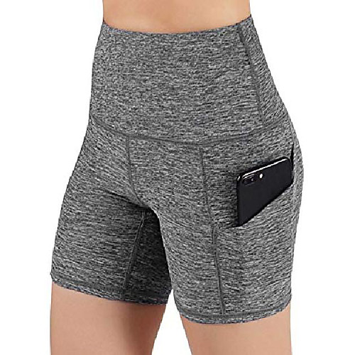 

Women High Waist Yoga Shorts Slip Shorts Tummy Control Fitness Athletic Workout Running Sports Shorts with Deep Pockets Workout Leggings Running Tights Training Pants Briefs Casual Trousers