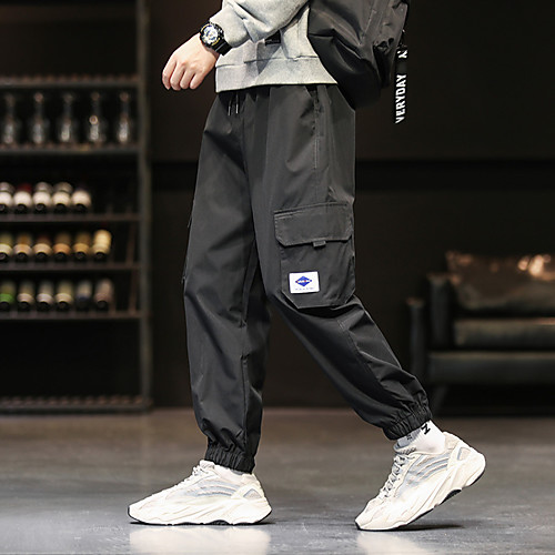 

Men's Sweatpants Jogger Pants Drawstring Collarless Solid Color Sport Athleisure Pants / Trousers Bottoms Sleeveless Breathable Moisture Wicking Sweat Out Comfortable Everyday Use Street Casual Daily