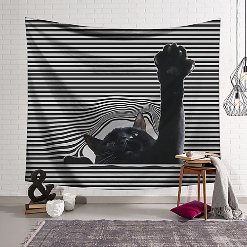 

Wall Tapestry Art Decor Blanket Curtain Hanging Home Bedroom Living Room Decoration Ferocious Cat Claw