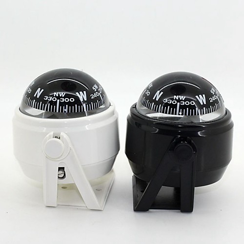 

Marine Plastic Compass with Stand and Boat Caravan Truck 12V LED Light ZW-550--Black/White