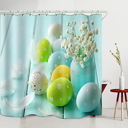 

Shower Curtains & Hooks Modern Polyester New Design