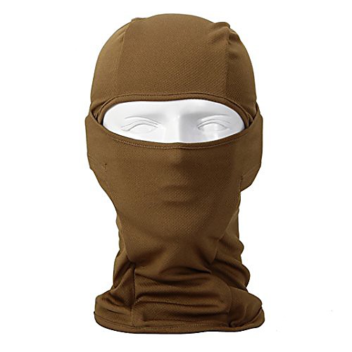 

Balaclava Ultra Thin Neck Full Face Mask for Skiing,Cycling,Motorcycle,Under Helmet Protection (Brown)