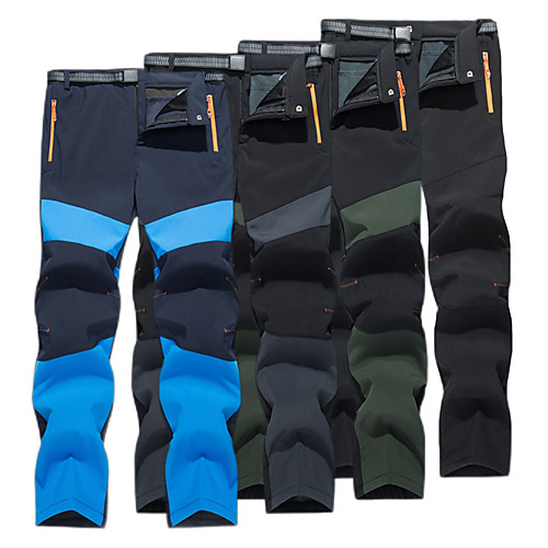 

Men's Hiking Pants Trousers Winter Outdoor Thermal Warm Waterproof Portable Windproof Spandex Pants / Trousers Bottoms Dark Grey Black Army Green Dark Navy Camping / Hiking Hunting Climbing S M L XL