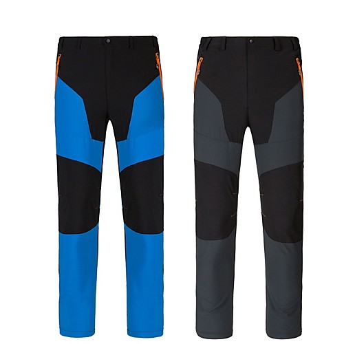 

Men's Hiking Pants Trousers Patchwork Outdoor Standard Fit Waterproof Breathable Quick Dry Stretchy Bottoms Grey Royal Blue Fishing Climbing Beach S M L XL XXL