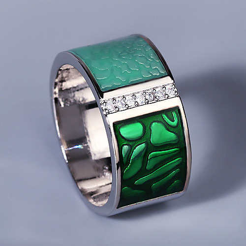 

Ring AAA Cubic Zirconia Mixed Color Silver Brass Simple Vintage European 1pc 6 7 8 9 10 / Women's