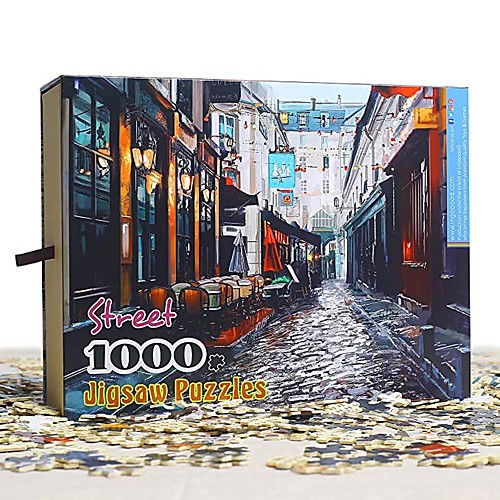 

1000 pcs Tranquil Jigsaw Puzzle Adult Puzzle Gift Stress and Anxiety Relief Parent-Child Interaction Wooden Adults Toy Gift