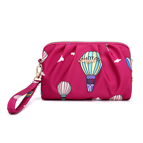 

women nylon waterproof print clutch bag handbag phone bag
