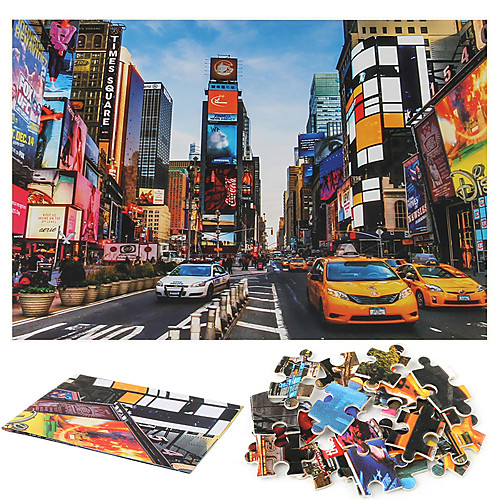 

1000 pieces jigsaw puzzle thickened times square street view adult and children jigsaw puzzle educational decompression toy