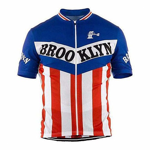 

21Grams Men's Short Sleeve Cycling Jersey Black Blue Bike Top Mountain Bike MTB Road Bike Cycling Breathable Sports Clothing Apparel / Stretchy / Athletic