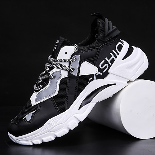 

Men's Trainers Athletic Shoes Sporty Casual Athletic Running Shoes Basketball Shoes Tissage Volant Breathable Non-slipping Wear Proof Pink / White Black Beige Fall