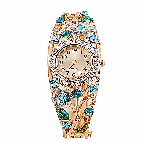

Watches for Girls,Diamond Bracelet Analog Watch Quartz Movement Wrist Watch(D)
