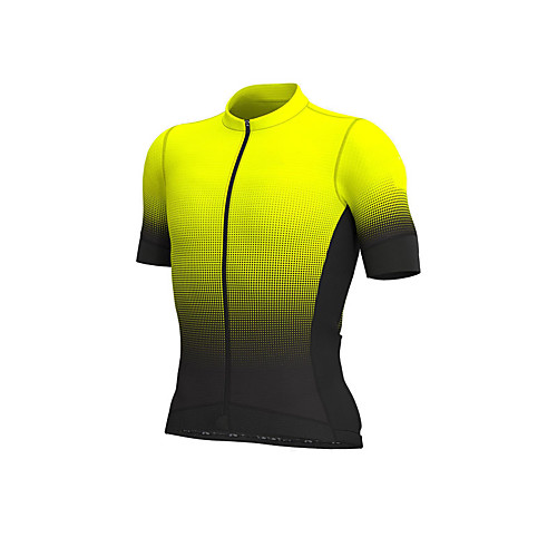 

Men's Long Sleeve Downhill Jersey White Yellow Bike Jersey Sports Clothing Apparel