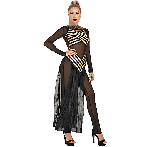 

Dance Costumes Leotard / Onesie Reflective stripe Pleats Women's Performance Theme Party Long Sleeve Polyester