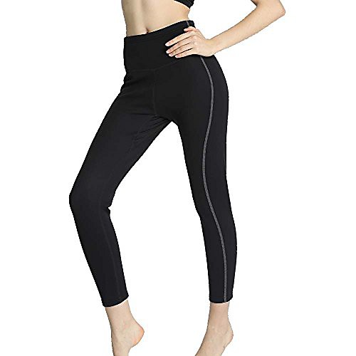 

Neoprene Hot Pants Anti-Cellulite Thermo Sweat Slimming Pants for Body Shaper and Weight Loss (Black-Long Pants, 3XL)