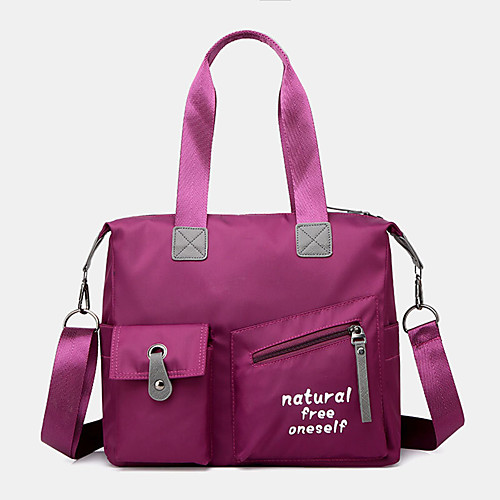 

women large capacity waterproof nylon handbag shoulder bag