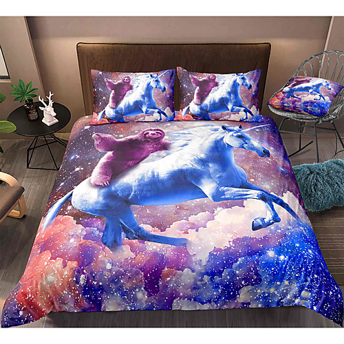 

3-Piece Duvet Cover Set Hotel Bedding Sets Comforter Cover with Soft Lightweight Microfiber, Include 1 Duvet Cover, 2 Pillowcases for Double/Queen/King(1 Pillowcase for Twin/Single)