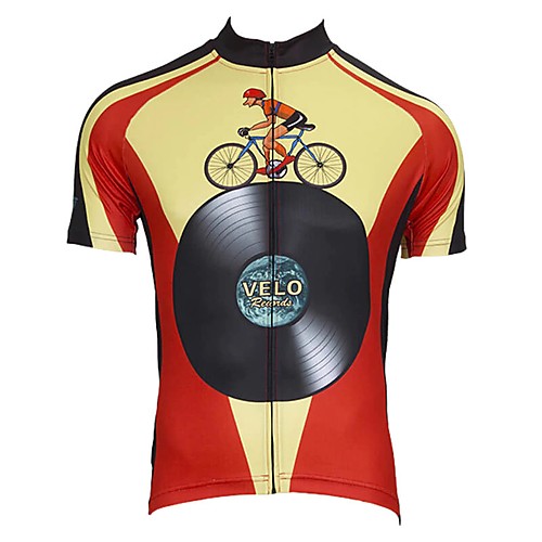 

Men's Short Sleeve Cycling Jersey Red Bike Top Mountain Bike MTB Road Bike Cycling Breathable Sports Clothing Apparel / Stretchy / Athletic