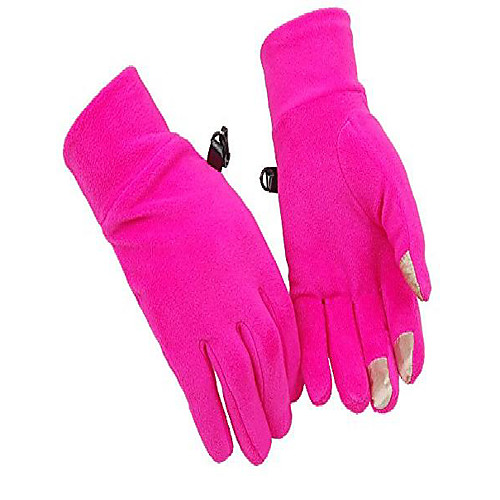 

Touching Gloves Multifunction Women Gloves Winter Warm Fleece Gloves (Rose-red)