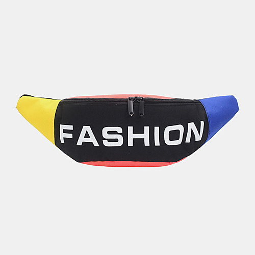 

unisex oxford patchwork color casual chest bag crossbody bag
