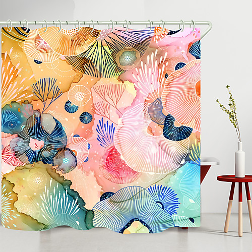 

Shower Curtains & Hooks Modern Polyester New Design