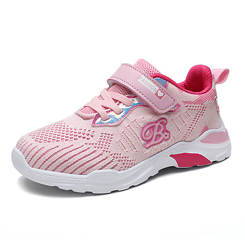 

Boys' Girls' Trainers Athletic Shoes Comfort Elastic Fabric Little Kids(4-7ys) Big Kids(7years ) Daily Walking Shoes Black Fuchsia Fall Spring