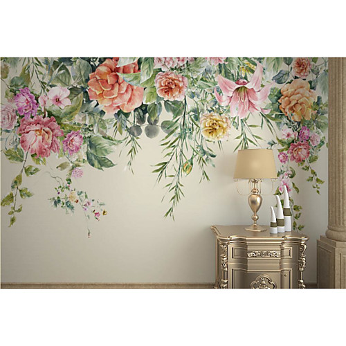 

Plants Art Deco Floral Home Decoration Modern Wall Covering, Vinylal Material Self adhesive Wallpaper Mural Wall Cloth, Room Wallcovering