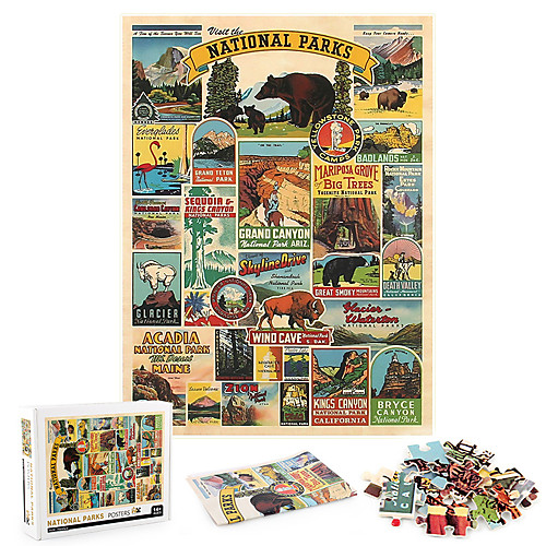 

1000 pieces jigsaw puzzle thickened wild animal national park puzzle scenery children's educational toys