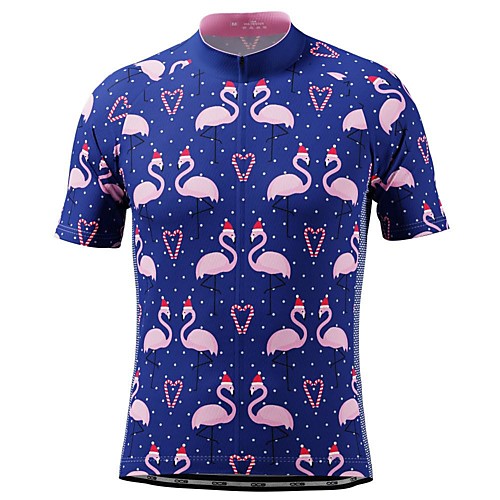 

21Grams Men's Short Sleeve Cycling Jersey Blue Animal Bike Top Mountain Bike MTB Road Bike Cycling Breathable Sports Clothing Apparel / Stretchy / Athletic