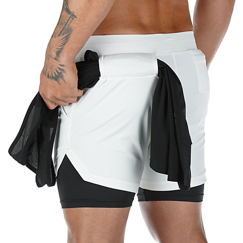 

Unisex Running Shorts Shorts Bottoms Fitness Basketball Running Workout Jogging Breathable Soft Normal Sport Solid Colored White Black Blue Red Yellow Army Green / Micro-elastic